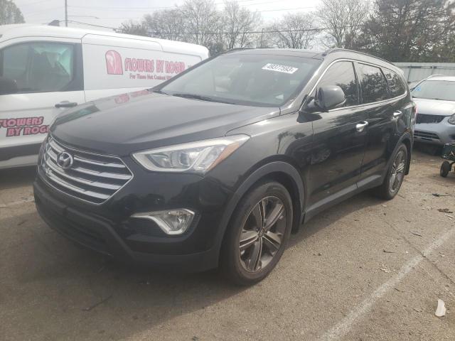 KM8SR4HFXEU084922 - 2014 HYUNDAI SANTA FE GLS BLACK photo 1