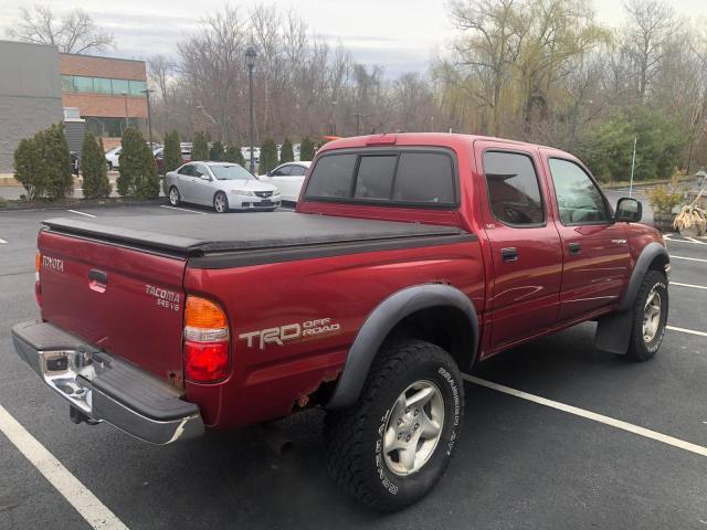 5TEHN72N24Z312705 - 2004 TOYOTA TACOMA DOUBLE CAB RED photo 3