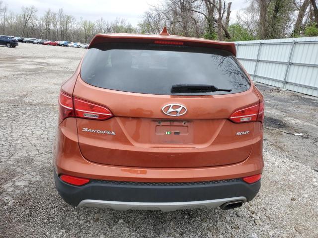 5XYZT3LB3GG351714 - 2016 HYUNDAI SANTA FE S ORANGE photo 6