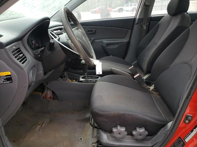 KNADE123666107993 - 2006 KIA RIO RED photo 7