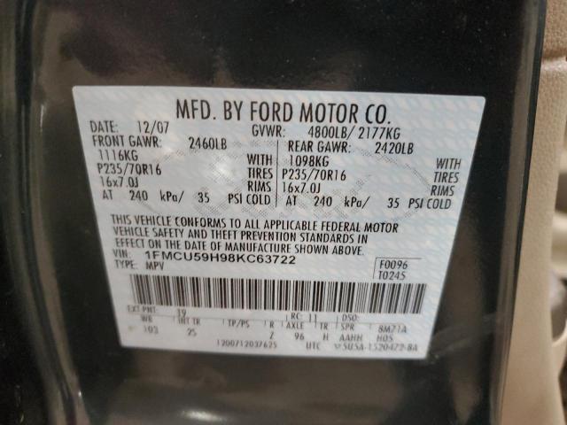 1FMCU59H98KC63722 - 2008 FORD ESCAPE HEV GRAY photo 13