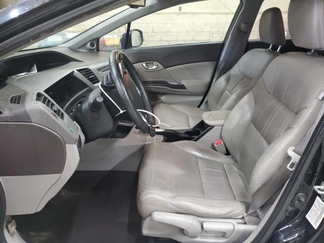 19XFB2F98CE305733 - 2012 HONDA CIVIC EXL BLACK photo 7