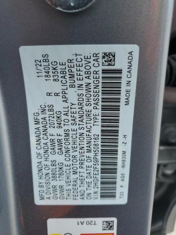 2HGFE2F59PH508162 - 2023 HONDA CIVIC SPORT 银色 照片 13