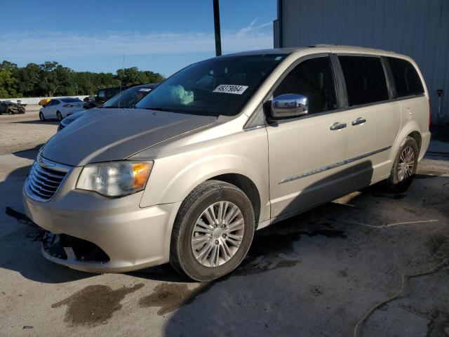 2C4RC1CG2DR766921 - 2013 CHRYSLER TOWN & COU TOURING L BEIGE photo 1