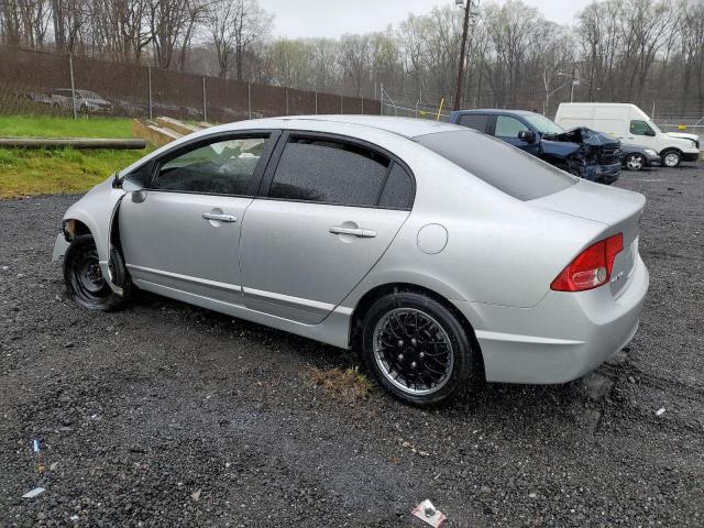 1HGFA16548L049956 - 2008 HONDA CIVIC LX SILVER photo 2