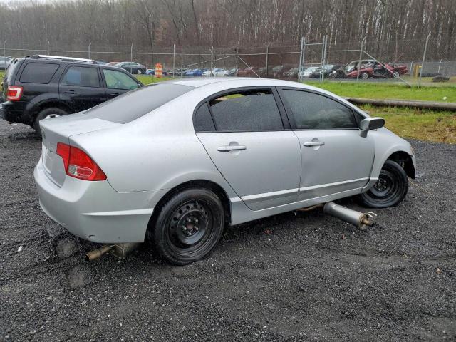 1HGFA16548L049956 - 2008 HONDA CIVIC LX SILVER photo 3