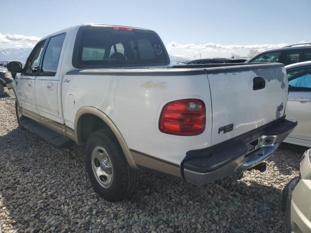 1FTRW08L71KE36452 - 2001 FORD F150 SUPERCREW WHITE photo 2