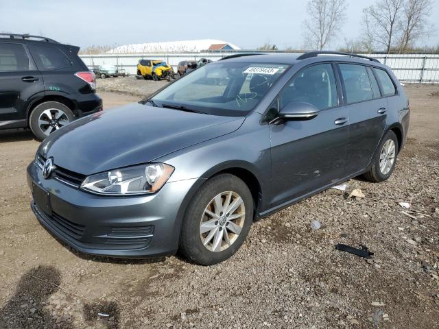 3VWA17AU5FM518894 - 2015 VOLKSWAGEN GOLF SPORT S GRAY photo 1