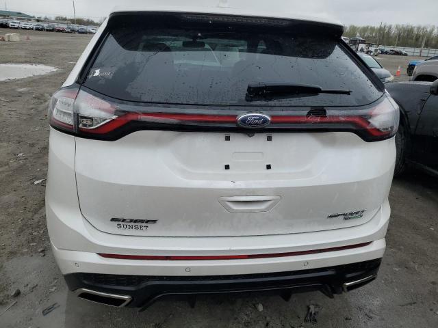 2FMTK3AP4FBB30483 - 2015 FORD EDGE SPORT WHITE photo 6