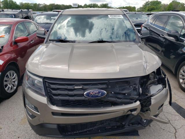 1FM5K8AR7JGB46752 - 2018 FORD EXPLORER POLICE INTERCEPTOR 棕色 照片 5