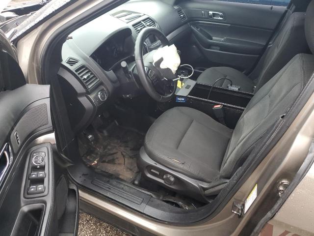 1FM5K8AR7JGB46752 - 2018 FORD EXPLORER POLICE INTERCEPTOR 棕色 照片 8