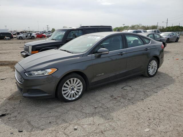 3FA6P0LU7FR266568 - 2015 FORD FUSION SE HYBRID GRAY photo 1