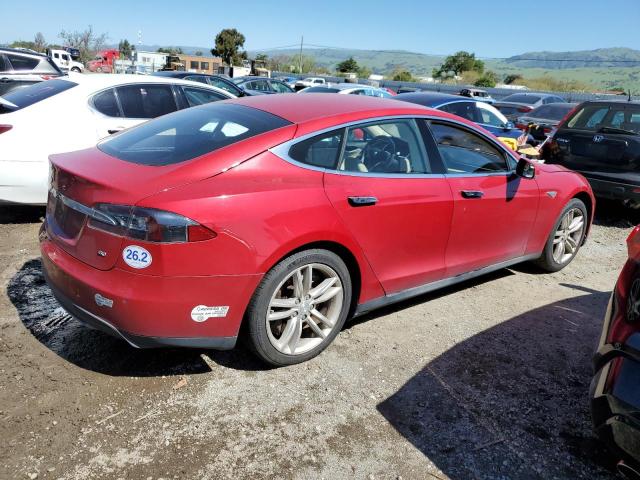 5YJSA1S15EFP37690 - 2014 TESLA MODEL S 红色 照片 3