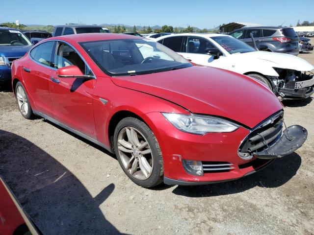 5YJSA1S15EFP37690 - 2014 TESLA MODEL S 红色 照片 4