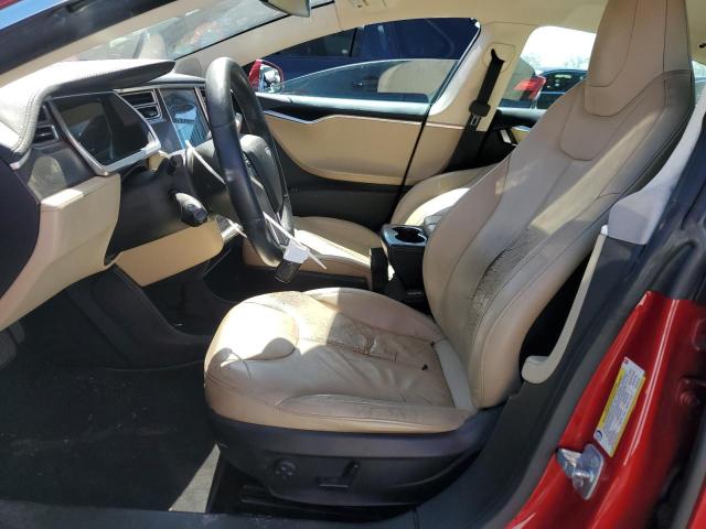 5YJSA1S15EFP37690 - 2014 TESLA MODEL S 红色 照片 7