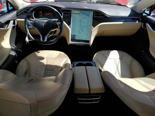 5YJSA1S15EFP37690 - 2014 TESLA MODEL S 红色 照片 8