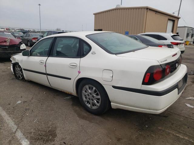 2G1WF52E459279702 - 2005 CHEVROLET IMPALA WHITE photo 2