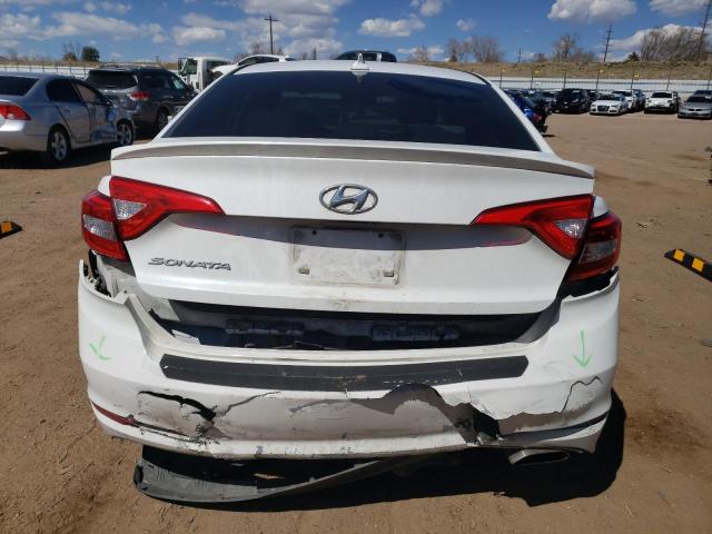 5NPE24AF6FH119189 - 2015 HYUNDAI SONATA SE WHITE photo 6