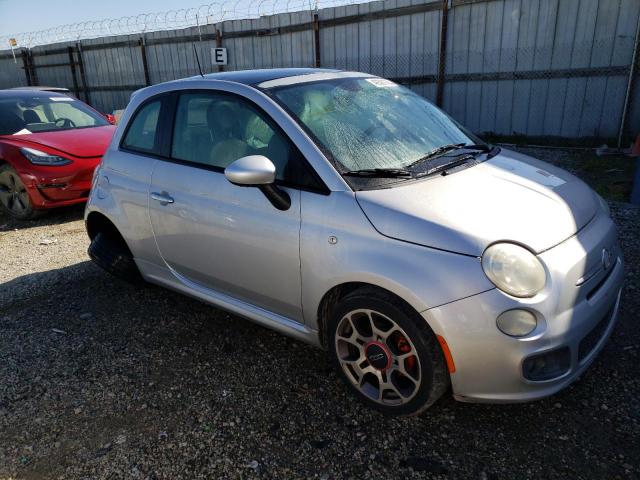 3C3CFFBR0CT125697 - 2012 FIAT 500 SPORT SILVER photo 4