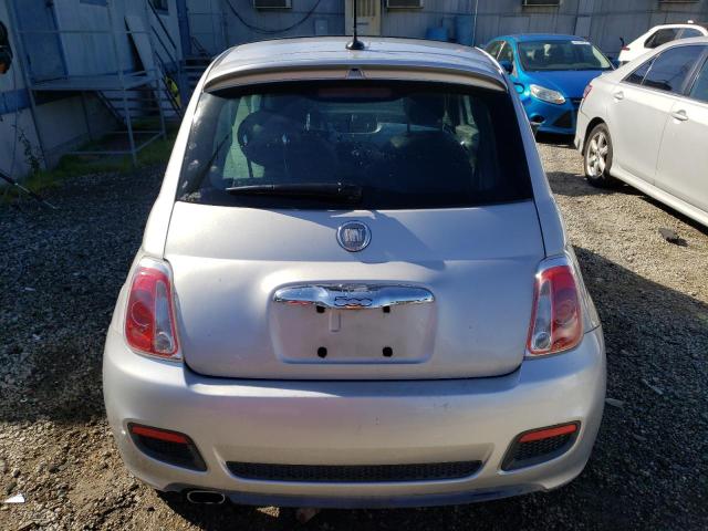 3C3CFFBR0CT125697 - 2012 FIAT 500 SPORT SILVER photo 6