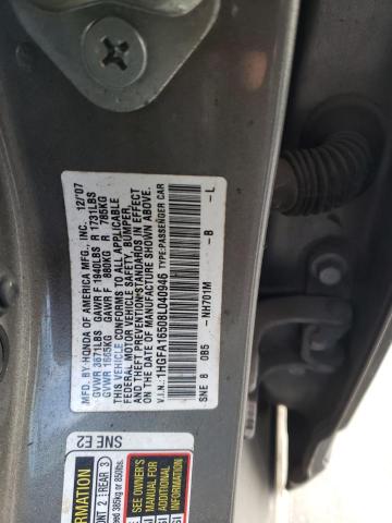 1HGFA16508L040946 - 2008 HONDA CIVIC LX GRAY photo 13