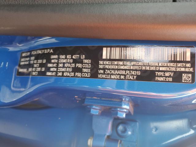 ZACNJAAB9LPL74319 - 2020 JEEP RENEGADE SPORT BLUE photo 13