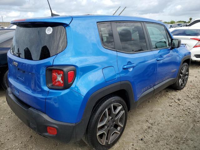 ZACNJAAB9LPL74319 - 2020 JEEP RENEGADE SPORT BLUE photo 3