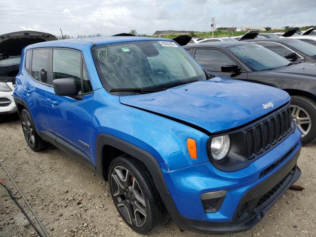 ZACNJAAB9LPL74319 - 2020 JEEP RENEGADE SPORT BLUE photo 4