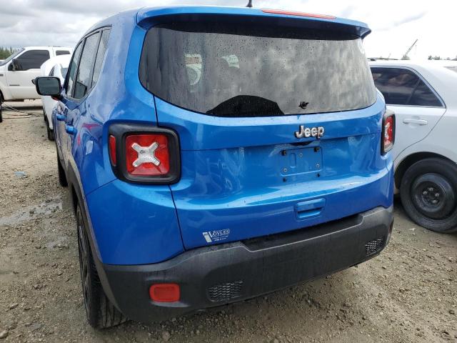 ZACNJAAB9LPL74319 - 2020 JEEP RENEGADE SPORT BLUE photo 6