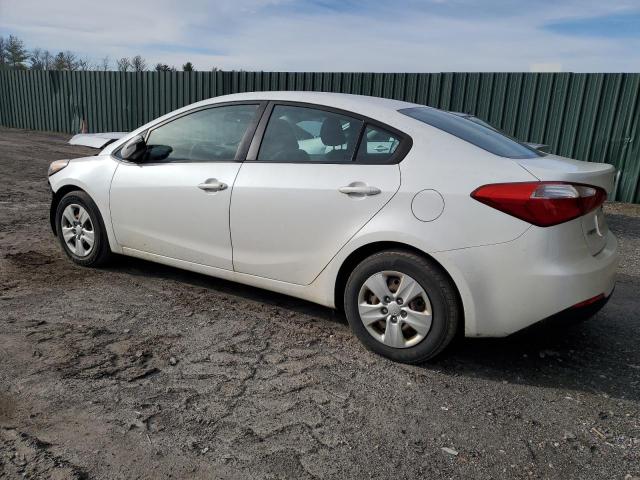 KNAFX4A66F5351617 - 2015 KIA FORTE LX WHITE photo 2