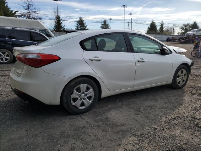 KNAFX4A66F5351617 - 2015 KIA FORTE LX WHITE photo 3