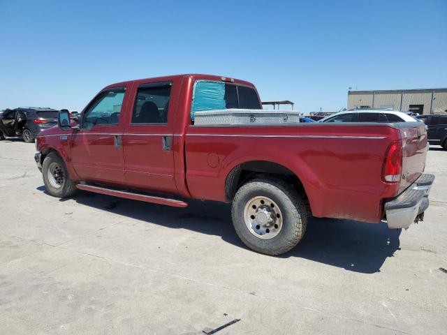 1FTNW20F01EB56483 - 2001 FORD F250 SUPER DUTY RED photo 2