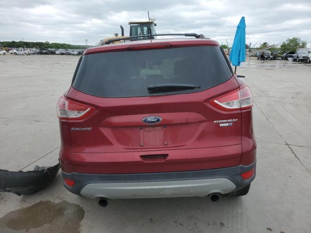 1FMCU9J98DUD38498 - 2013 FORD ESCAPE TITANIUM RED photo 6