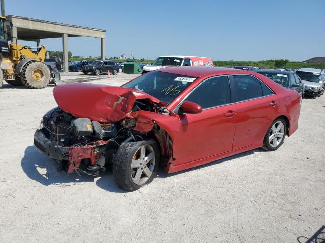 4T1BF1FK6CU581678 - 2012 TOYOTA CAMRY BASE RED photo 2
