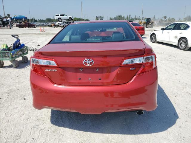 4T1BF1FK6CU581678 - 2012 TOYOTA CAMRY BASE RED photo 6