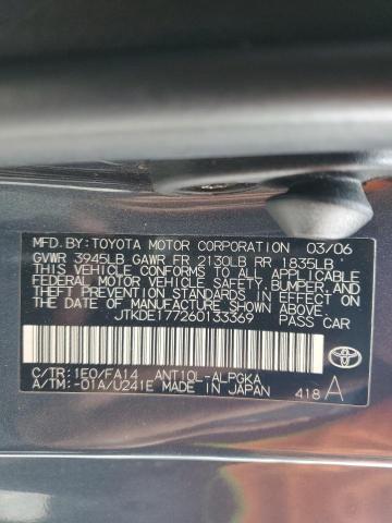 JTKDE177260133369 - 2006 TOYOTA SCION TC GRAY photo 12