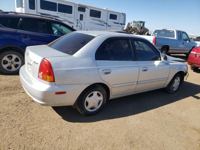 KMHCG45C13U429000 - 2003 HYUNDAI ACCENT GL SILVER photo 3