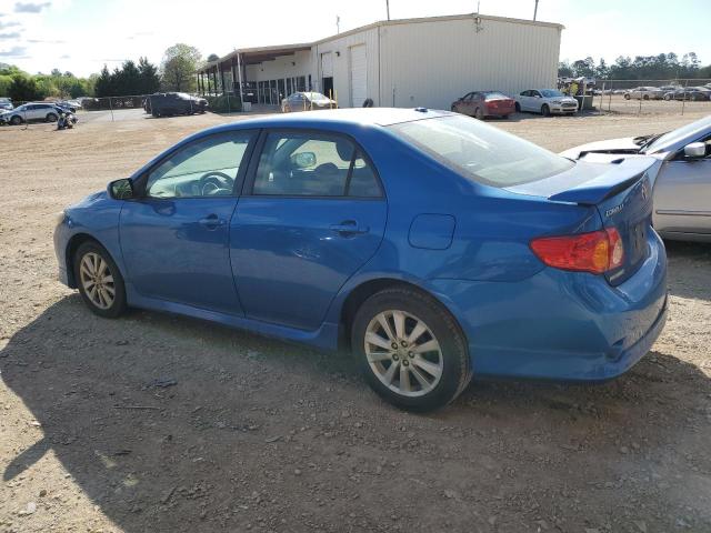 1NXBU40E89Z146129 - 2009 TOYOTA COROLLA BASE BLUE photo 2