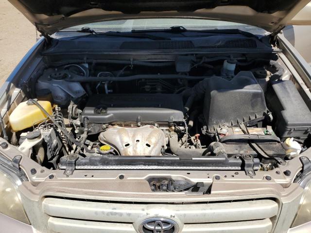 JTEGD21A250125445 - 2005 TOYOTA HIGHLANDER BEIGE photo 12