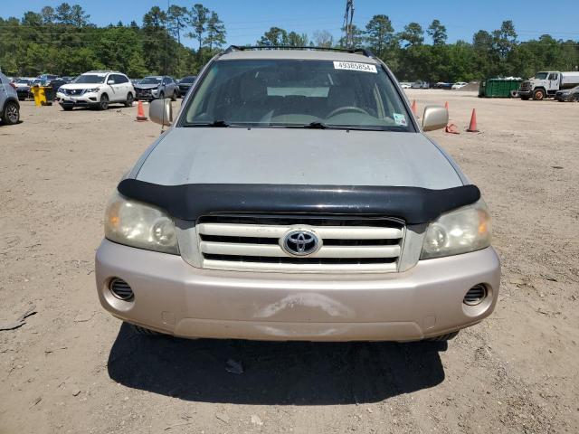 JTEGD21A250125445 - 2005 TOYOTA HIGHLANDER BEIGE photo 5