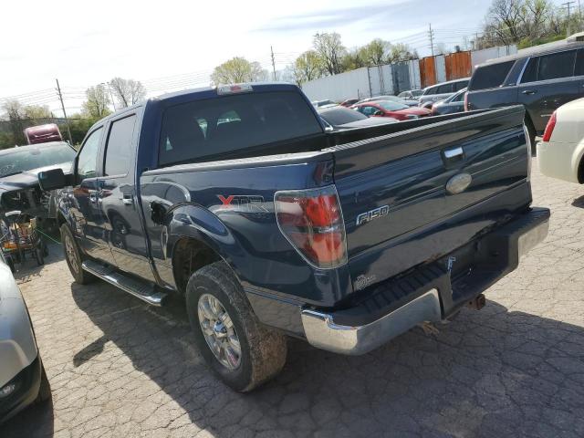 1FTFW1ET4BFB78642 - 2011 FORD F150 SUPERCREW BLUE photo 2