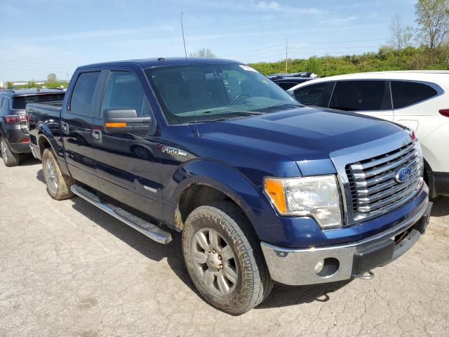 1FTFW1ET4BFB78642 - 2011 FORD F150 SUPERCREW BLUE photo 4