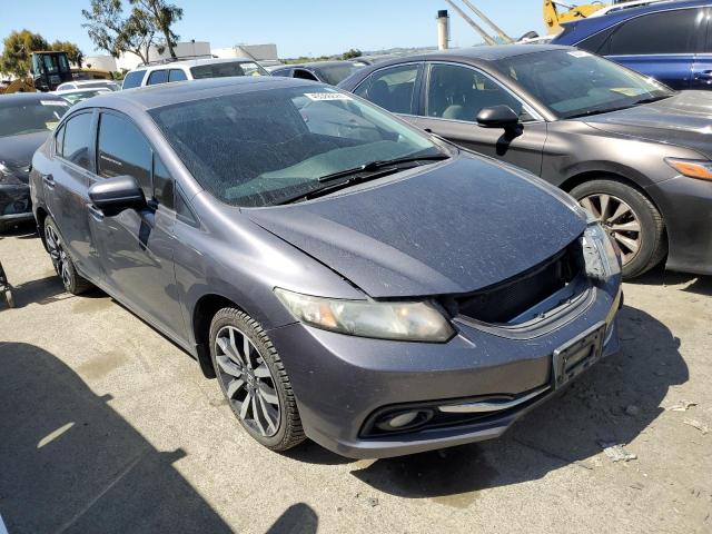 2HGFB2F99FH511928 - 2015 HONDA CIVIC EXL ნაცრისფერი ფოტო 4