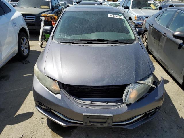 2HGFB2F99FH511928 - 2015 HONDA CIVIC EXL ნაცრისფერი ფოტო 5
