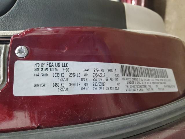 2C4RC1BGXHR533991 - 2017 CHRYSLER PACIFICA TOURING L BURGUNDY photo 13