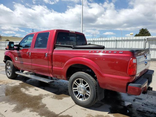 1FT7W2BT3FEB52477 - 2015 FORD F250 SUPER DUTY BURGUNDY photo 2