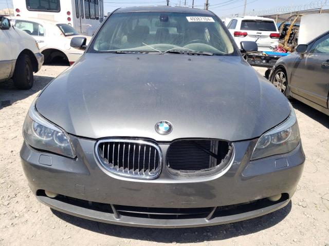 WBANE53576CK89913 - 2006 BMW 525 I GRAY photo 5