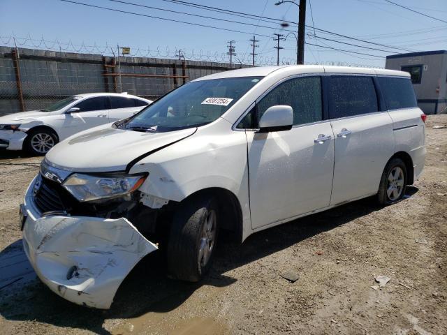 JN8AE2KPXD9063138 - 2013 NISSAN QUEST S WHITE photo 1