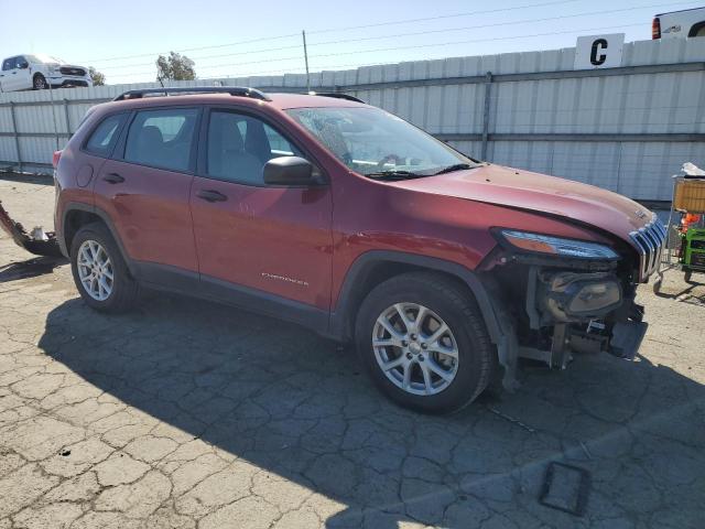 1C4PJMAB2FW775361 - 2015 JEEP CHEROKEE SPORT RED photo 4