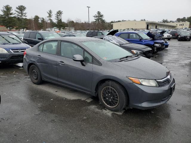 2HGFB2F55CH569351 - 2012 HONDA CIVIC LX GRAY photo 4